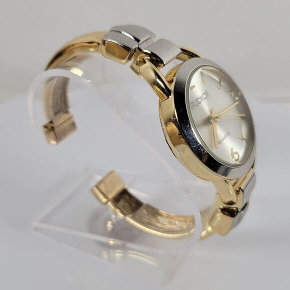 Studio Quartz Women's Watch - Gold & Silver Tone Bangle Style 32mm Dial - Picture 6 of 15